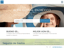 Tablet Screenshot of bupa.com.mx