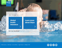 Tablet Screenshot of bupa.com